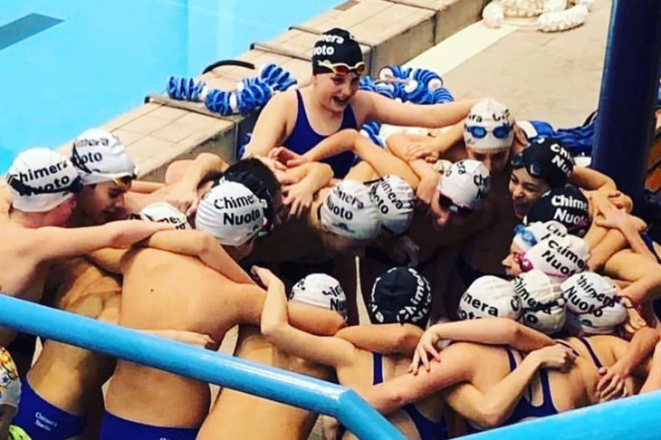 Chimera Nuoto festeggiamenti