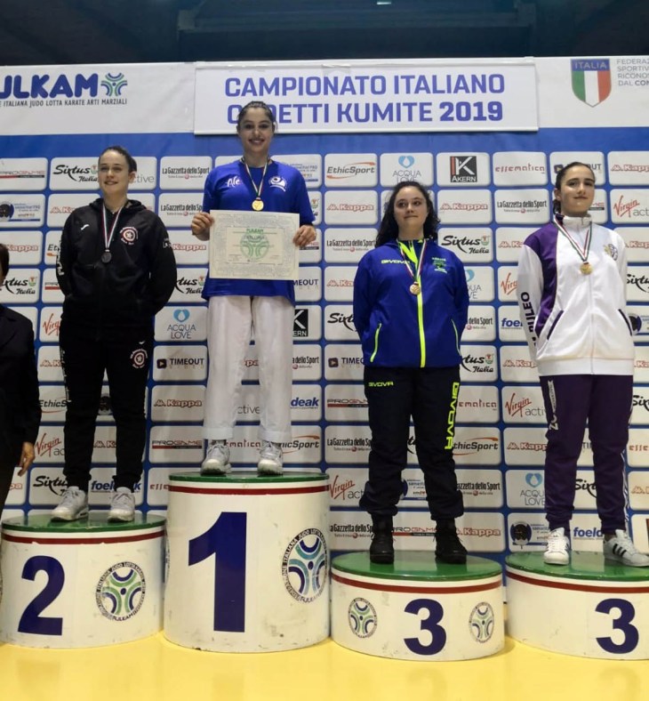 Accademia Karate Casentino - Elisa Liguri, podio (2)