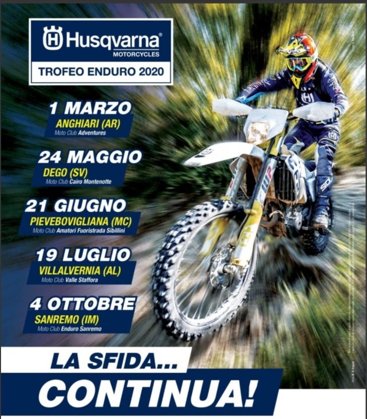 locandina trofeo enduro husqvarna 2020 Anghiari