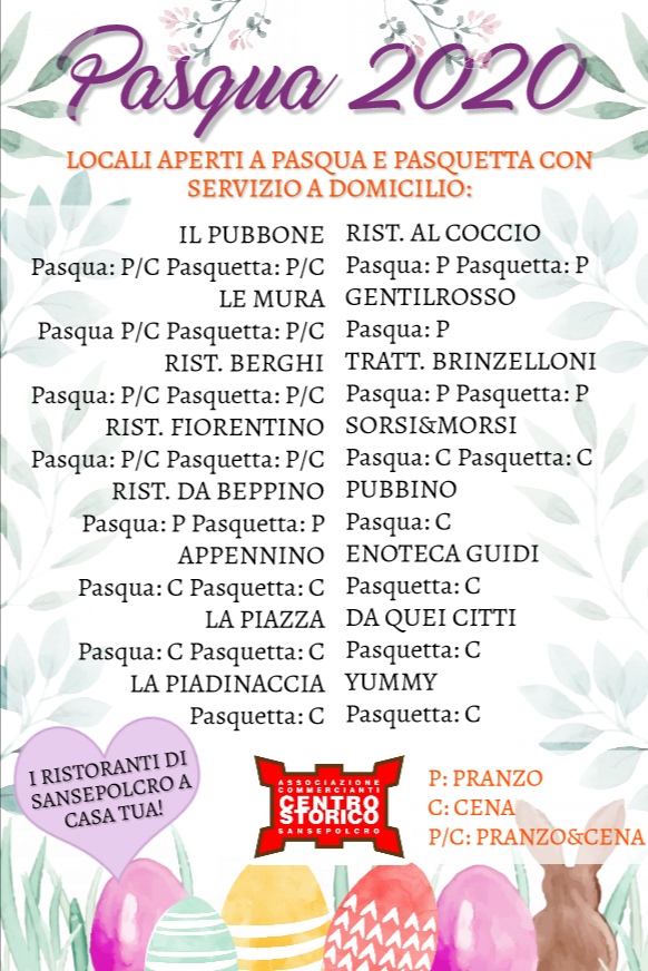 Pasqua e Pasquetta 2020