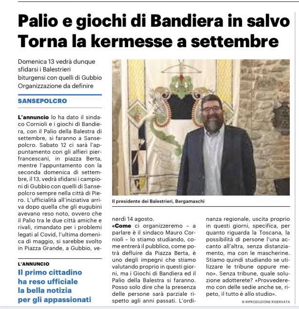 Palio 2020 settembre Nazione